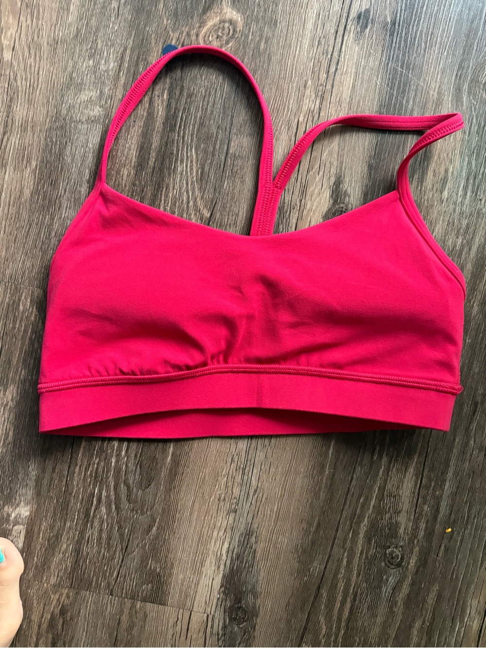 Lululemon flow y bra lip gloss pink